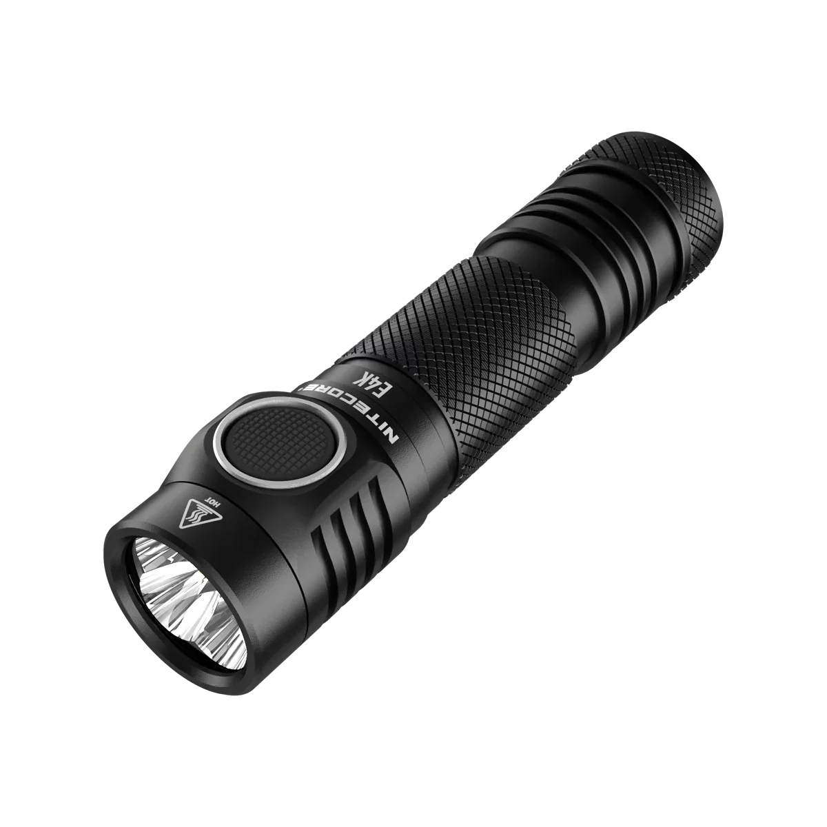 NITECORE E4K Next generation 21700 Compact EDC Flashlight - 4x CREE XP-L2 V6 - 4400 Lumens w/ 1x NITECORE 21700 Rechargeable Li-ion Battery and FREE Eco-Sensa Battery Case