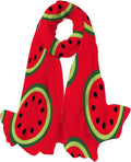 Hyjoy Watermelons Pattern Long Silk Neck Scarf Lightweight Shawl Wrap Scarves for Women Girls