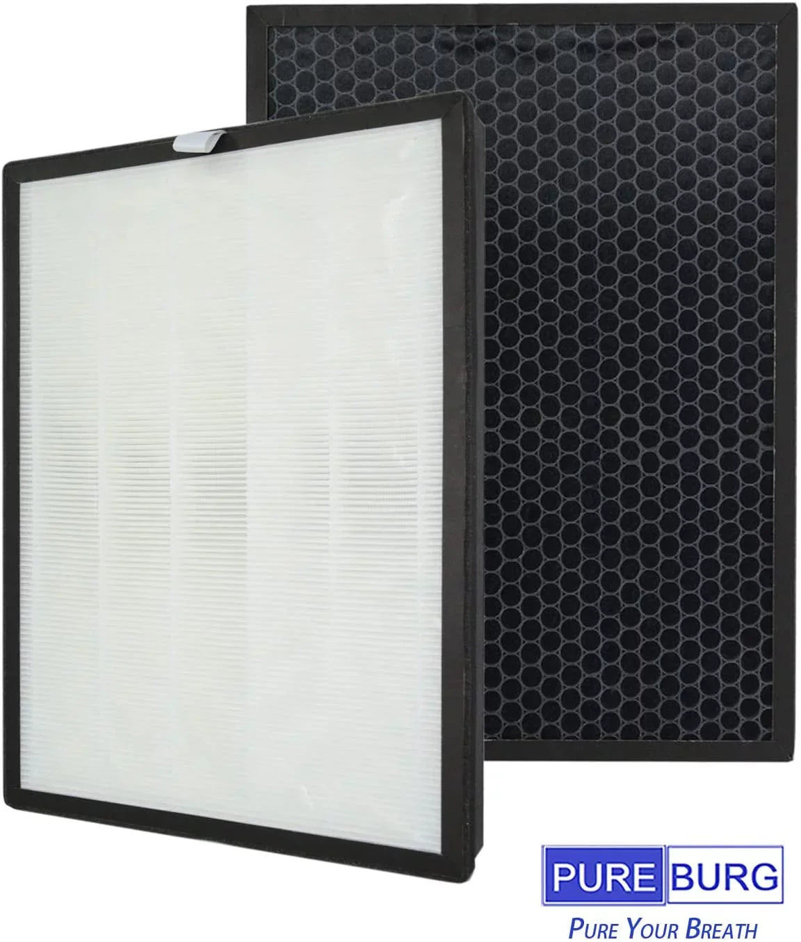 PUREBURG 2-Pack Replacement High efficiency 3-in-1 HEPA Filters Compatible with  ,BKJ-33