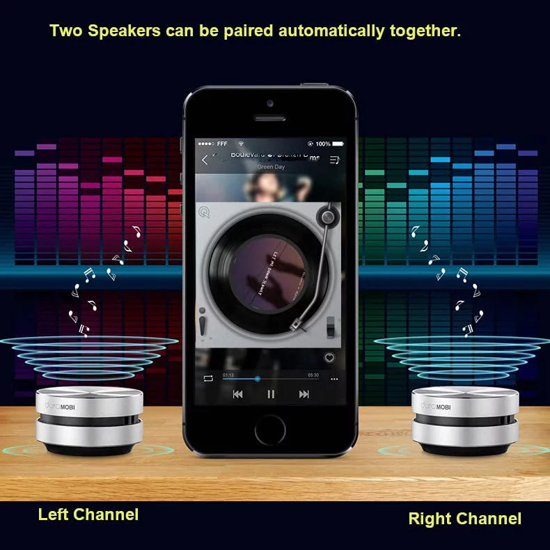 2pcs Humbird Speakers Bone Conduction Speakers ebony Portable Wireless Speaker Stereo Mini Speaker 2pcs/pack