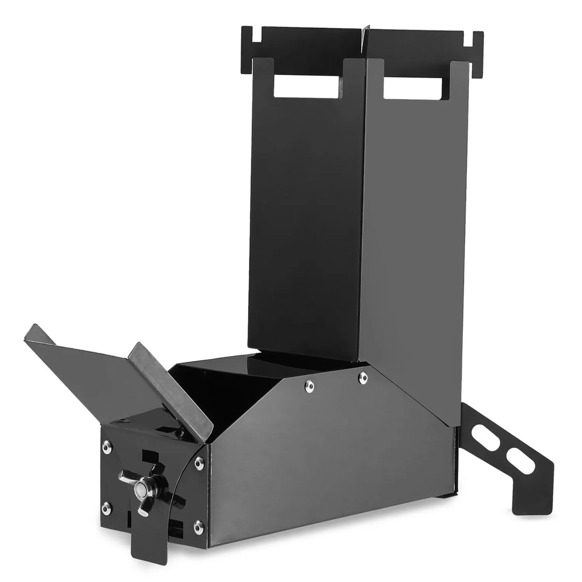 Lixada Collapsible Wood Burning Stove, Stainless Steel Rocket Stove for Backpacking and Camping, Compact and Lightweight