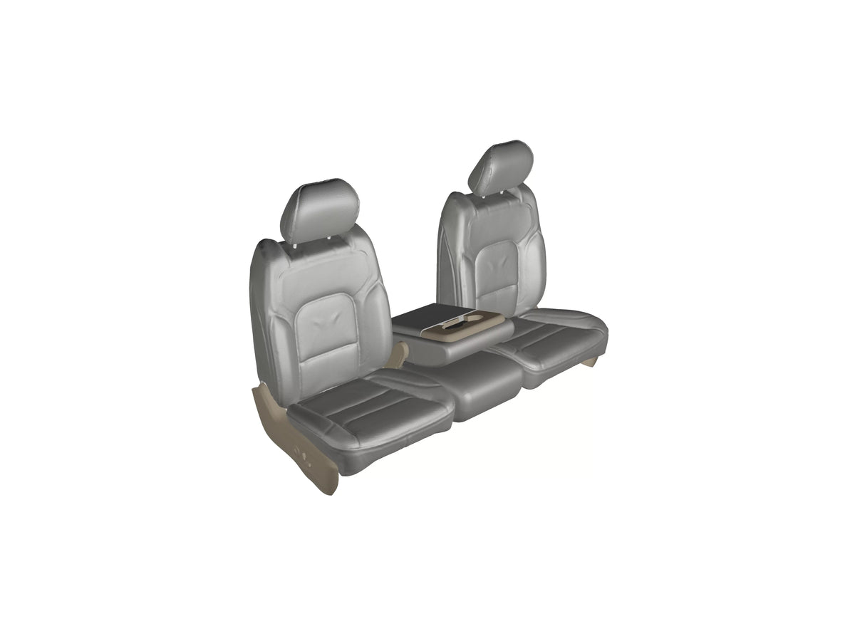 D1334-C8 2013-2019 1500-3500 and the 2020-2022 Classic Dodge Ram with opening console with 3 cupholders, in Gray Endura