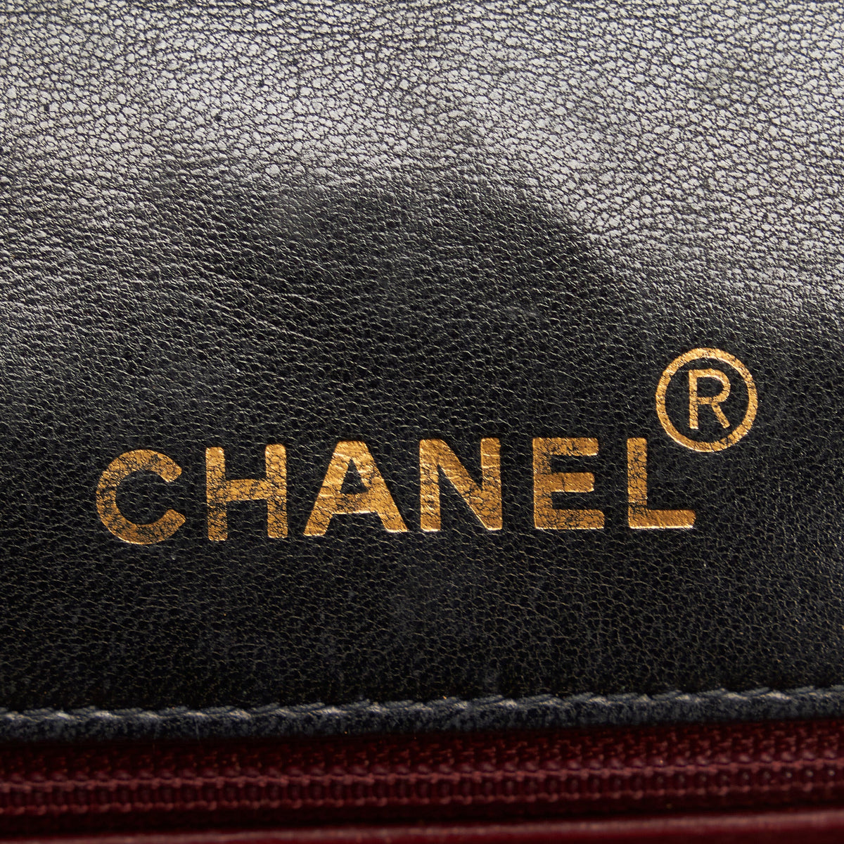 Pre-Owned Authenticated Chanel Small Lambskin Diana Flap Leather dark Crossbody Bag Unisex (Good)