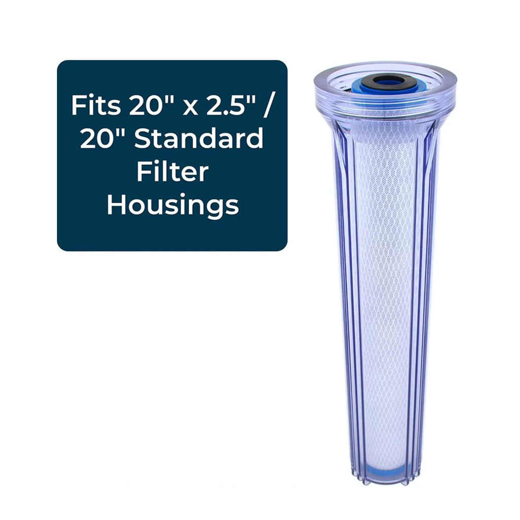 SpiroPure SP-EP-20 20 x 2.5 1 inch Carbon Water Filter Replacement, 6 Pack