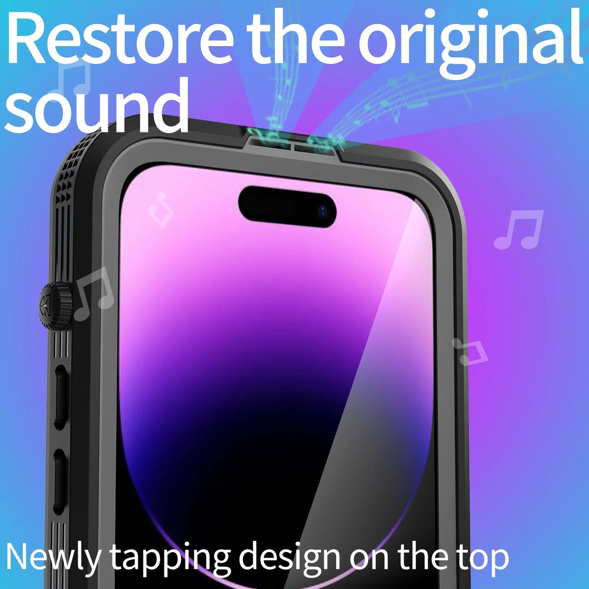 for iPhone 14 Pro Max 6.7" Case Waterproof, Built-in 6H Screen Protector [Real 360][IP68 Underwater][14FT Military Dropproof][Dustproof][Compatible with MagSafe] for iPhone 14 Pro Max - dark