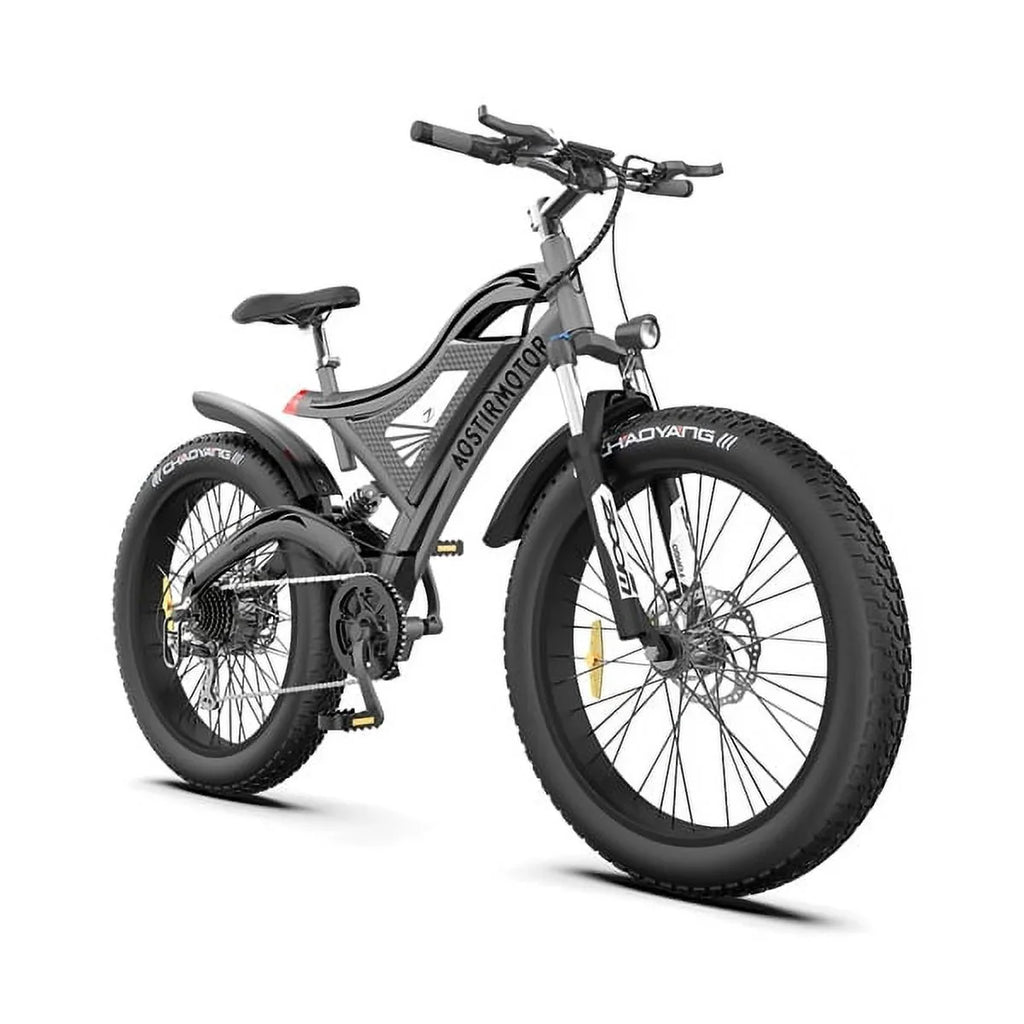 Electric Mountain Bike. AOSTIRMOTOR Hot Fat Tire Adults Electric Bicycle 26 In