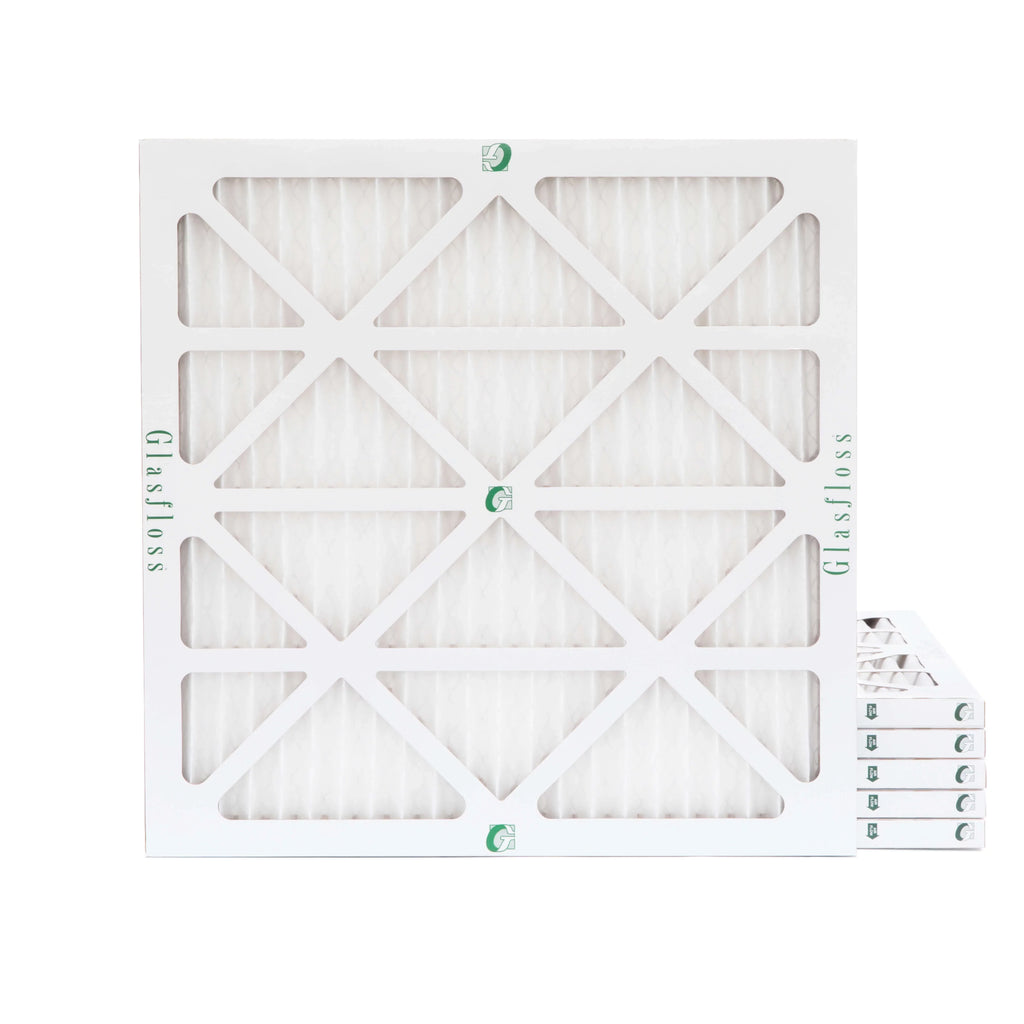 Actual Size: 11-1/2 x 11-1/2 x 7/8. 6 Pack of 12x12x1 MERV 10 Pleated Air Filters by Glasfloss