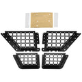 Unique Bargains 1Set Rear Door Net Pocket Storage Box Organizer Tray for  Bronco 2021 Metal dark