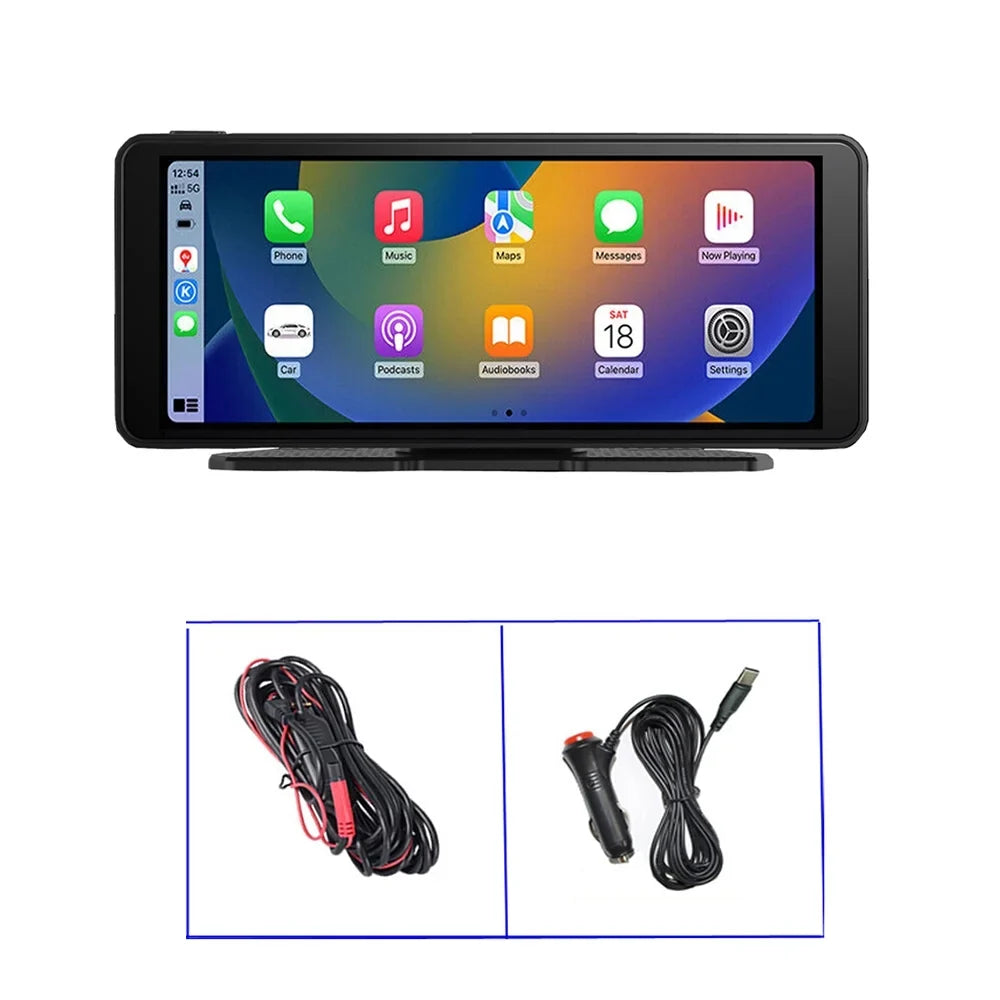 Virwir Wireless  Carplay Car Stereo Portable 6.86 25mm Touch Screen  Carplay and Android Auto1080p Backup Camera with Mirror Link