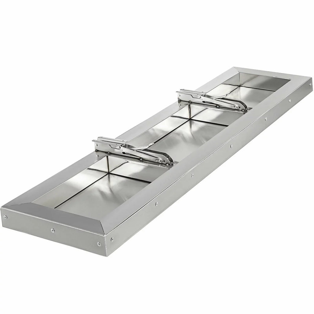 VEVOR Concession Shelf 48L x 12W 25mm Stainless Steel Drop Down Folding Serving Food Shelf Stand Serving for Concession Trailer Serving Window