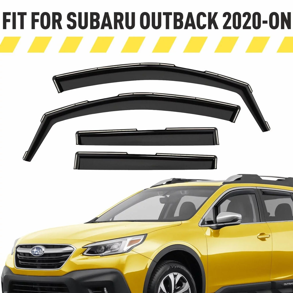 AG0268. AEROGUYS In-Channel Window Deflectors Extra Durable Window Visors Rain Guards Fit for Subaru Outback 2020-2024, Sun Visors, Wind Deflectors, Vent Visors, Car Accessories - 4pcs