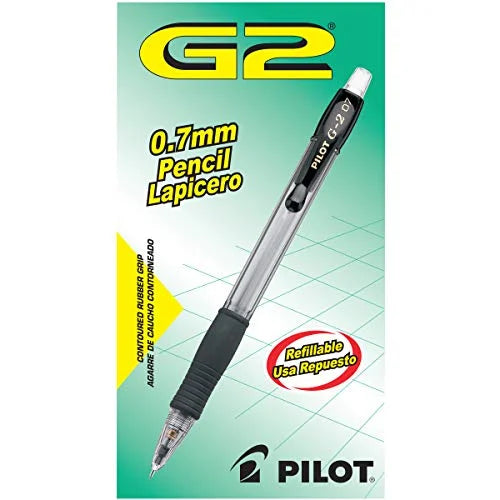 PILOT G2 Mechanical Pencils, 0.7mm Lead, with dark Accents, 12-Pack (51015)