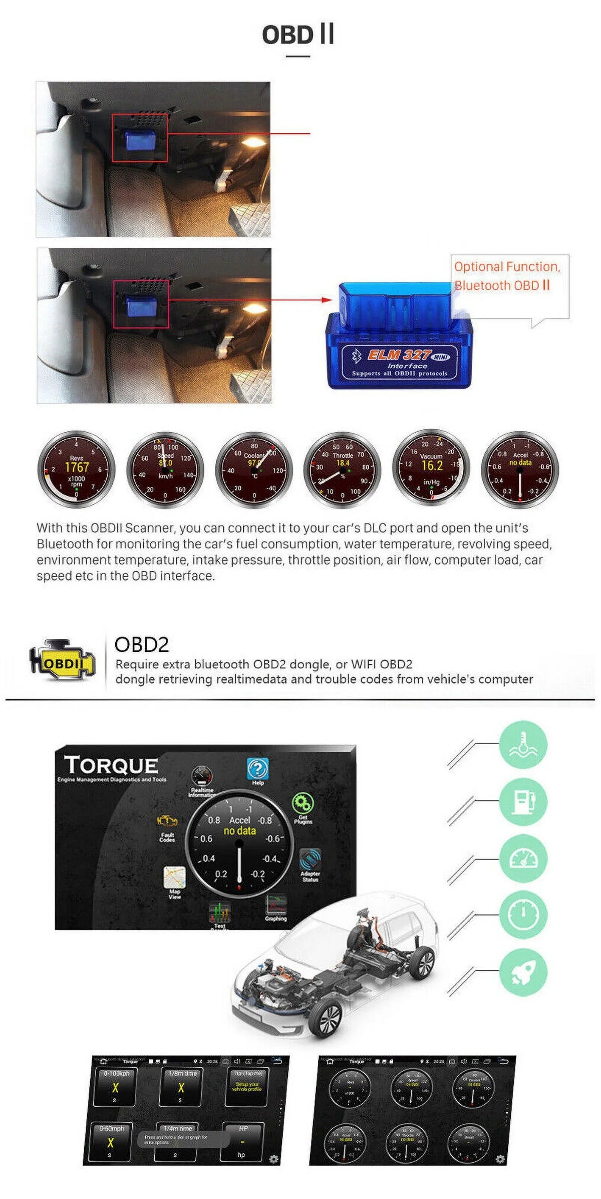 Car Stereo Radio for Honda Accord 8 2008-2013 10.1" 1280*720 Screen Android 12 Video Player Support Wireless Carplay Android Auto WIFI GPS Navigation SWC Backup Camera 2+32G, ebony
