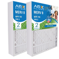 20x20x4 Air Filter MERV 8 Comparable to MPR 700 & FPR 5 Premium USA Made 20x20x4 Furnace Filter 2 Pack AC HVAC Filters by AIRX FILTERS WICKED CLEAN AIR.