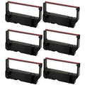 Printer Ribbons (6/PK) (67115). PrinterDash Compatible Replacement for Star-Micronics MP-200 Series/MP-235/MP-242/MP-292/MP-512/SP-200 Series/SP-212/SP-242/SP-500/SP-2000 charcoal/Red P.O.S