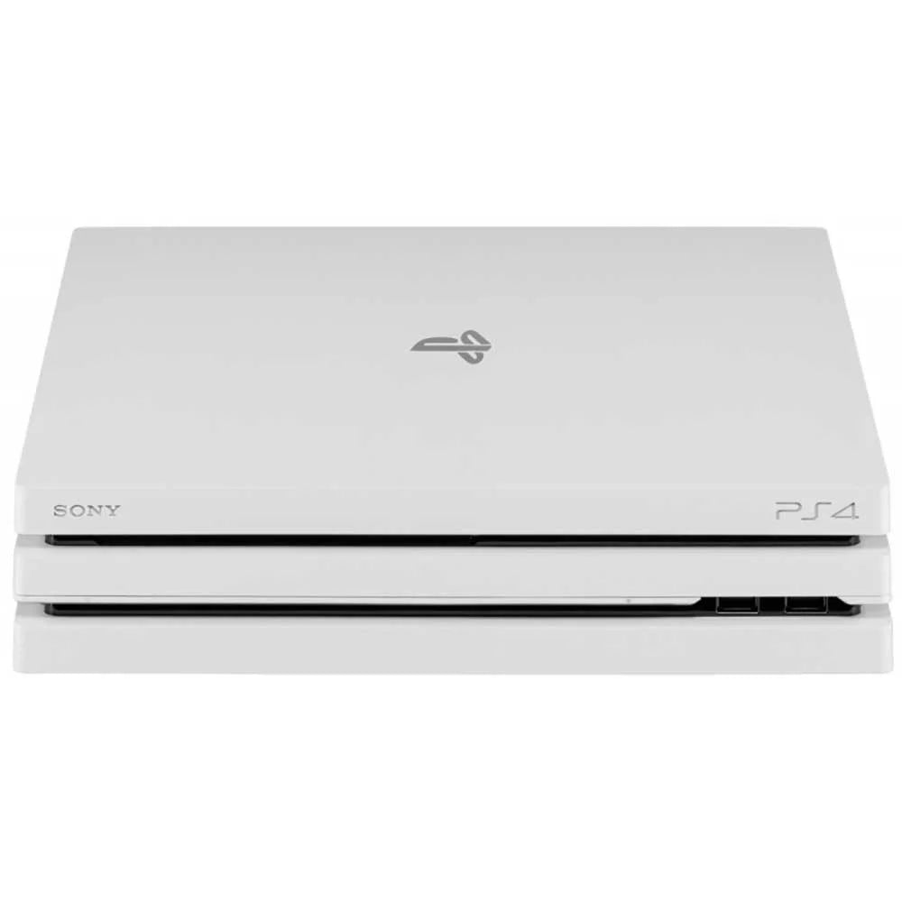 Pre-Owned  PlayStation 4 Pro 1TB Gaming Console White with Charging Dock Headset Bolt Axtion