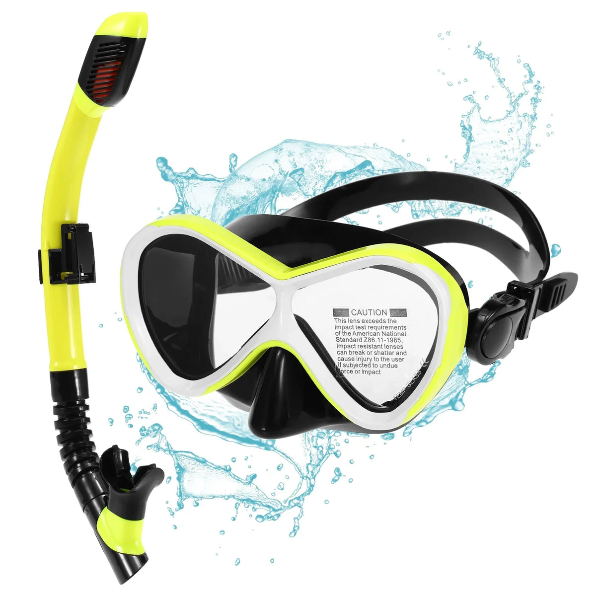 6588 Kids Professional Swimming Goggles with Dry Snorkel pipe Set -fog Goggles for Snorkel
