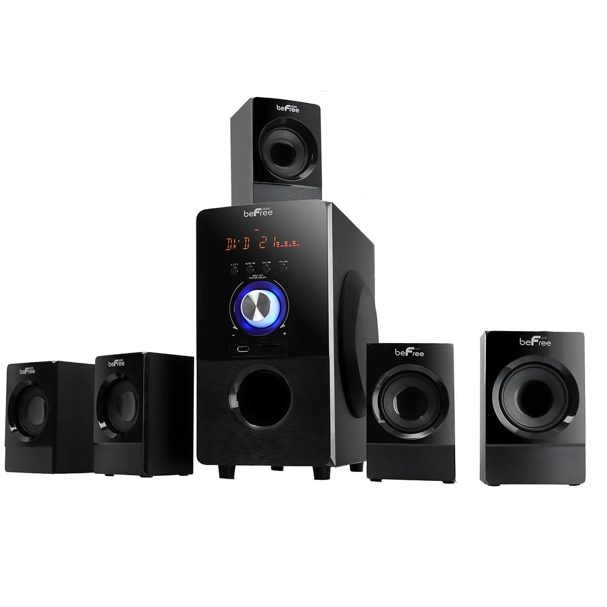 beFree Sound 93695498M 80 W 5.1 Channel Surround Sound Speaker dark (93695498M)
