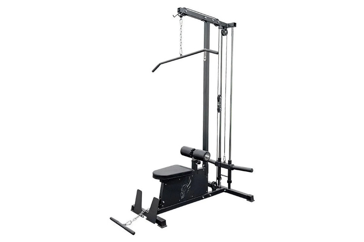 BOLT HUNTER: Plate-Loaded Lat-Pulldown/Low-Row Combo