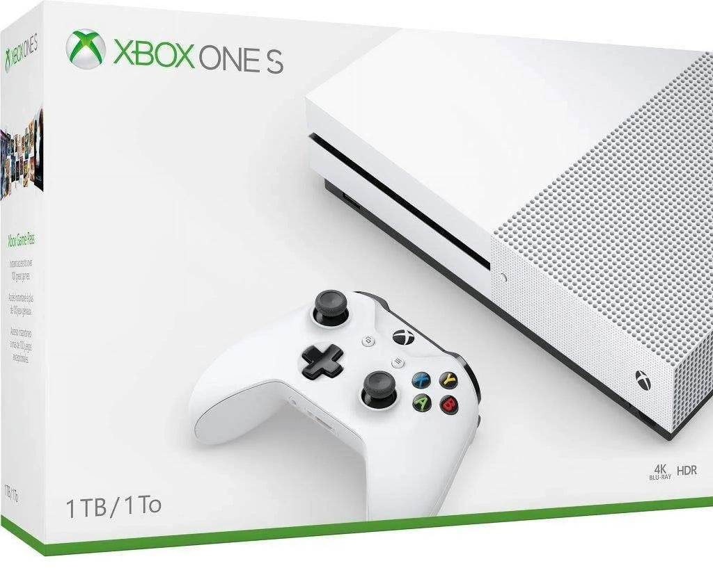 Used Xbox One S Console with Xbox One Wireless Controller 1TB - US/Canada, White