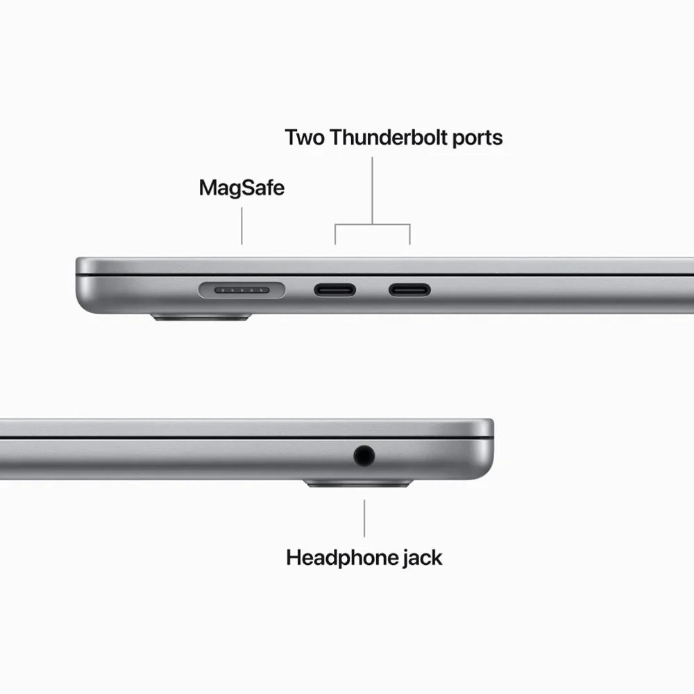 Restored  MacBook Air 15" Laptop with M2 Chip, 8GB RAM, 256GB SSD in Space Gray MQKP3LL/A Like New (Refurbished)