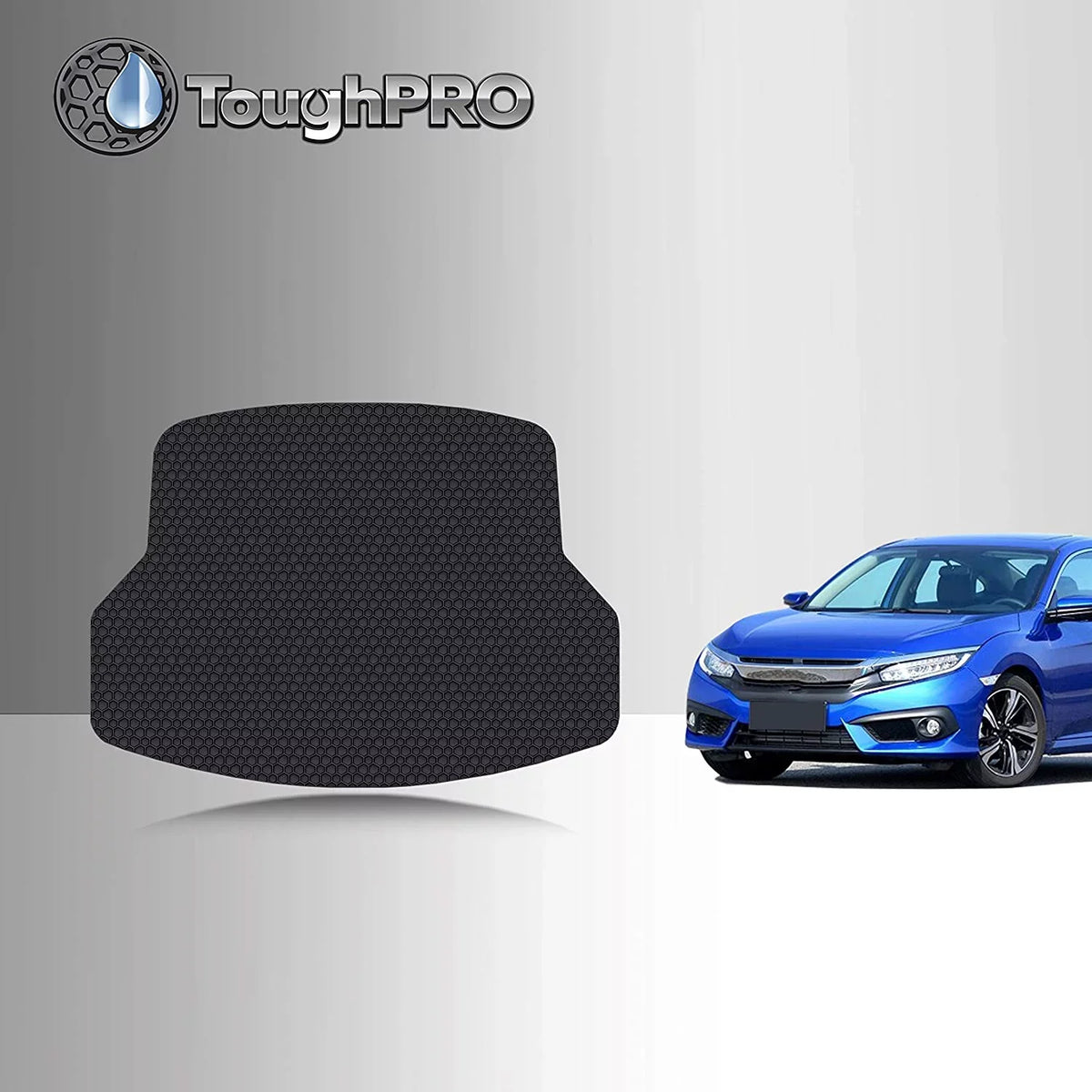 TOUGHPRO Cargo/Trunk Mat Accessories Compatible with Honda Civic SI - Sedan - All Weather - Heavy Duty - (Made in USA) - 2021