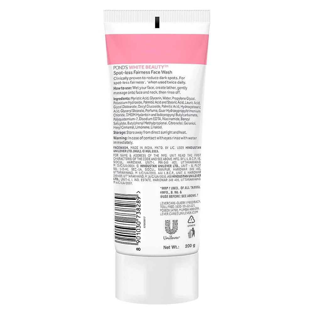 reservoir,S White Beauty Spot Less Fairness Face Wash, 200 G