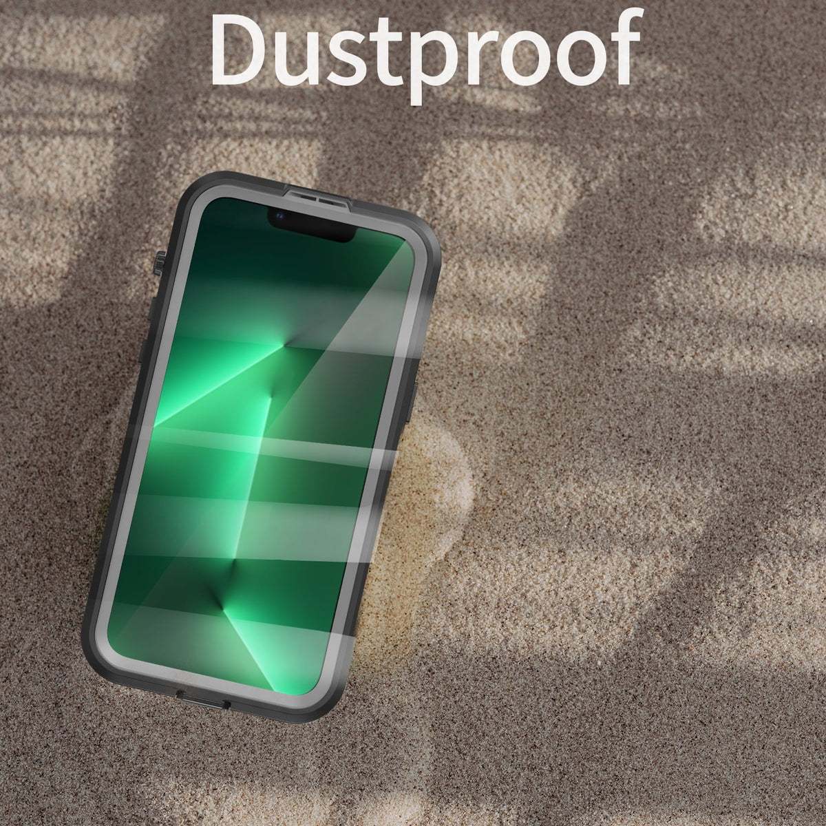 for iPhone 14 Pro Max 6.7" Case Waterproof, Built-in 6H Screen Protector [Real 360][IP68 Underwater][14FT Military Dropproof][Dustproof][Compatible with MagSafe] for iPhone 14 Pro Max - dark