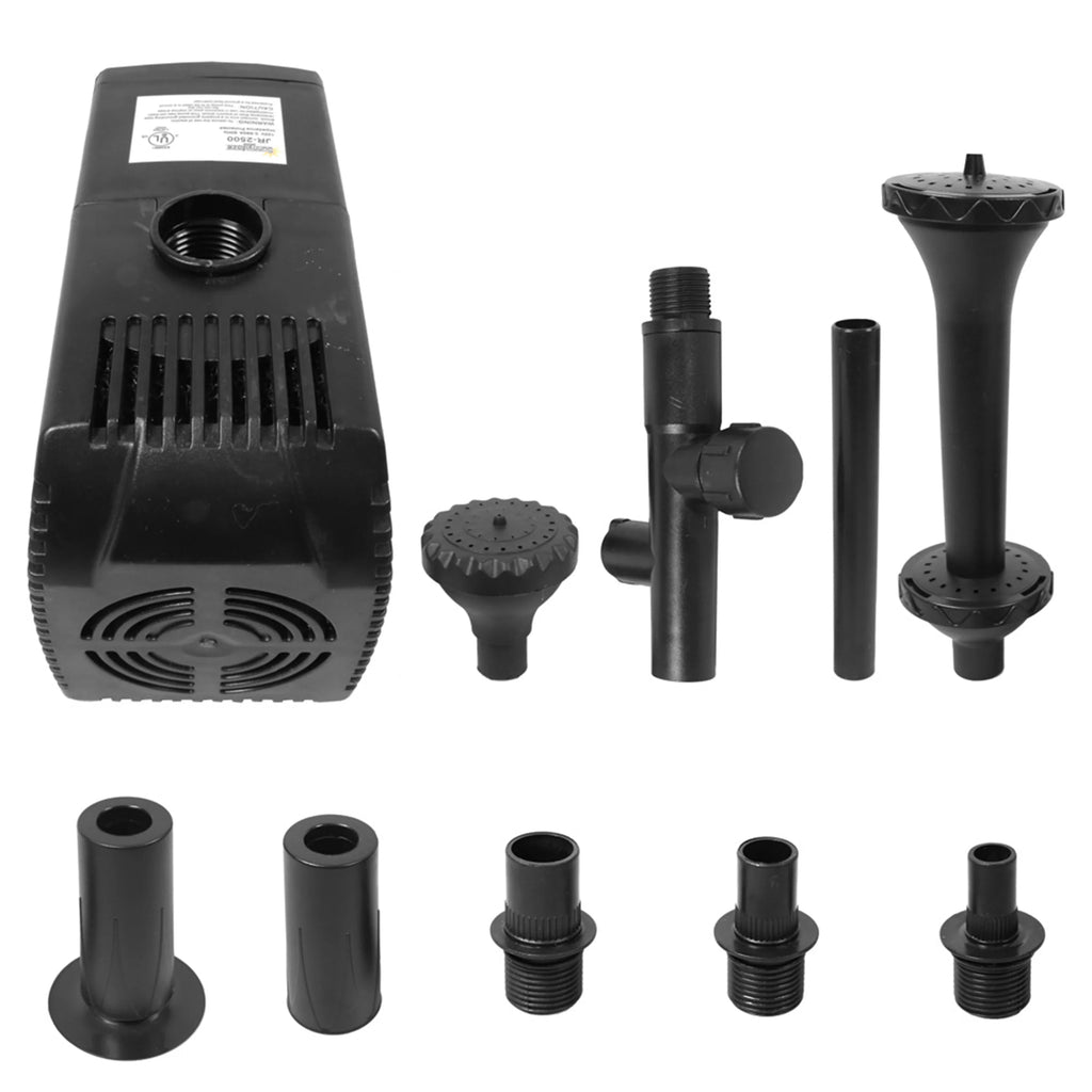 Sunnydaze Electric Water reservoir Pump with Filter and 3 Heads Spray Heads - 120 Volts