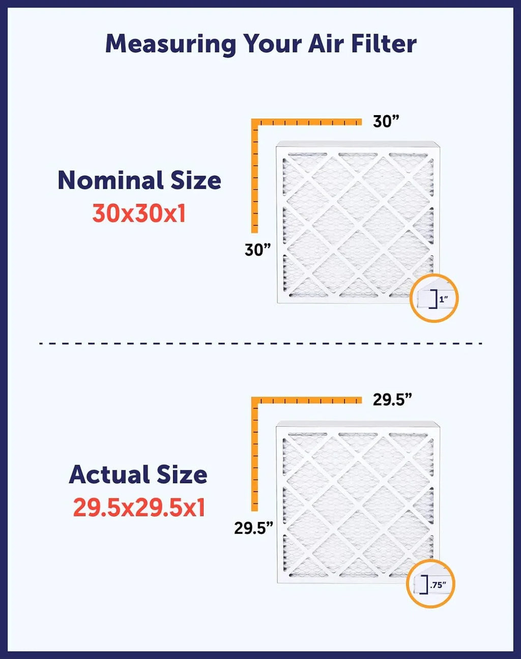 Filter King 33.5x37.5x1 Air Filter | 4-PACK | MERV 8 HVAC Pleated A/C Furnace Filters | MADE IN USA | Actual Size: 33.5 x 37.5 x .75"