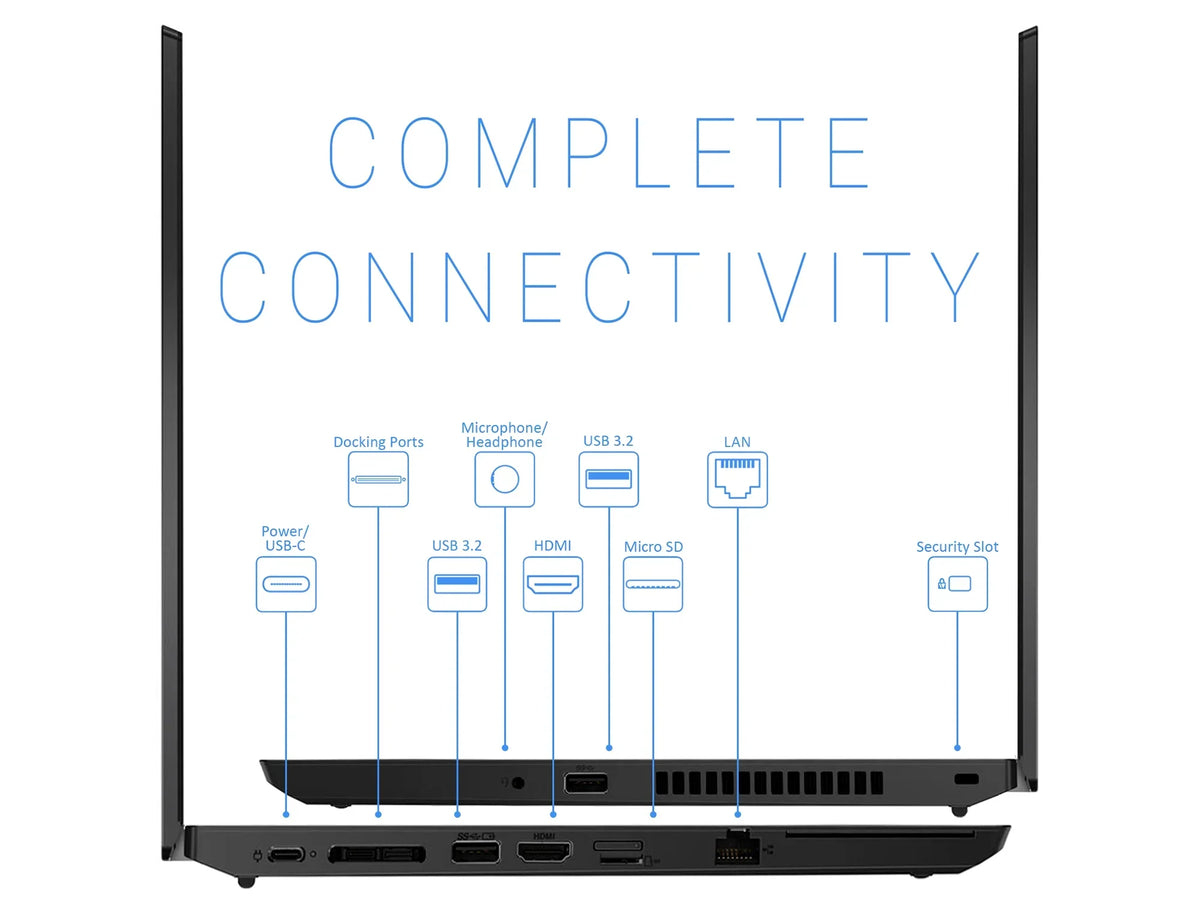 ThinkPad L14 Gen 2 Laptop, 14" IPS FHD Display,  Core i5-1135G7 Upto 4.2GHz, 16GB RAM, 1TB NVMe SSD, HDMI, Thunderbolt , DisplayPort via USB-C, Wi-Fi, Bluetooth, Windows 10 Pro