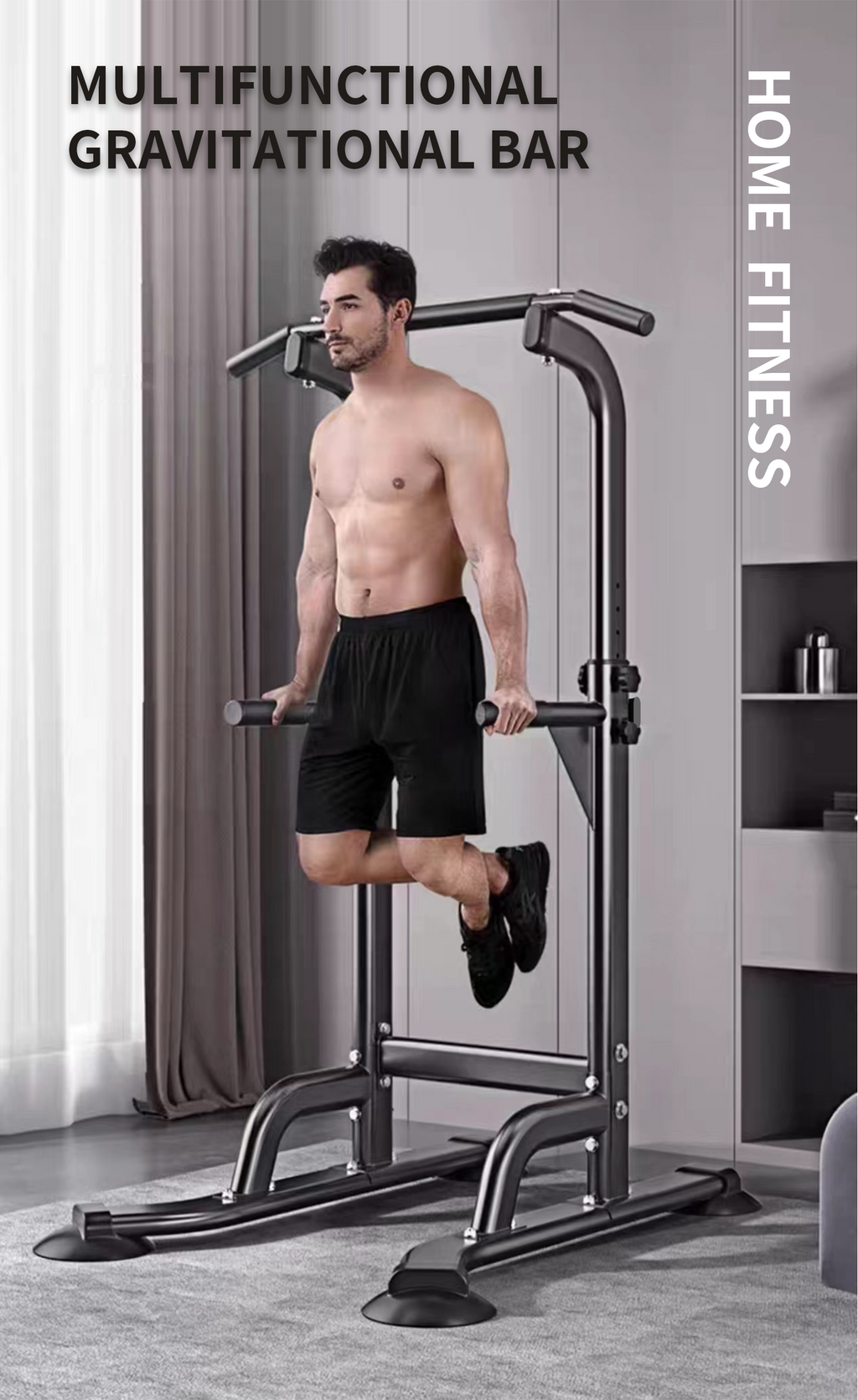 Rebuild Your Life Power Tower Pull Up Bar Station Workout Dip Station for Home Gym Strength Training Fitness Equipment Newer Version,400LBS