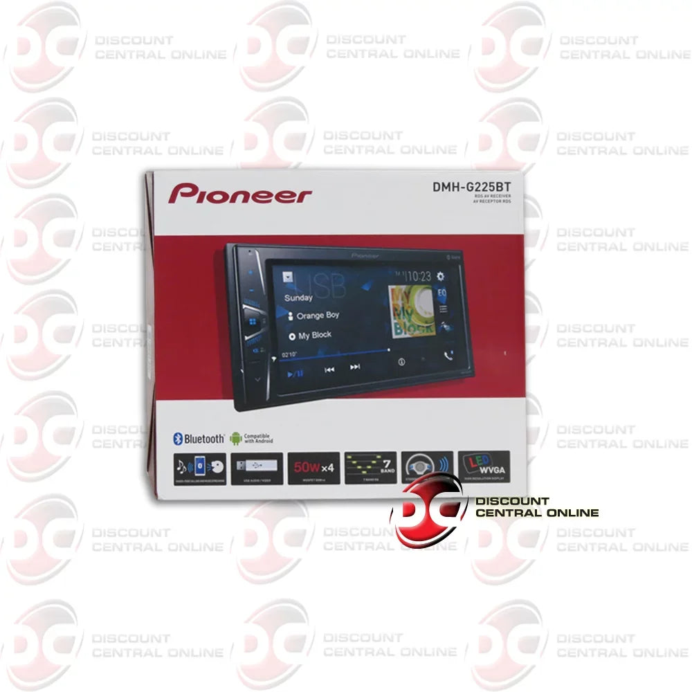 Pioneer 2-DIN 6.2" Touchscreen Digital Media Car stereo USB Bluetooth + Remote with DiscountCentralOnline FL09CH Full License plate Night vision Waterproof back-up camera