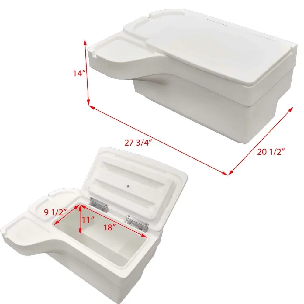 Godfrey Pontoon Boat Storage Console 171304 | Polyethylene (STBD)