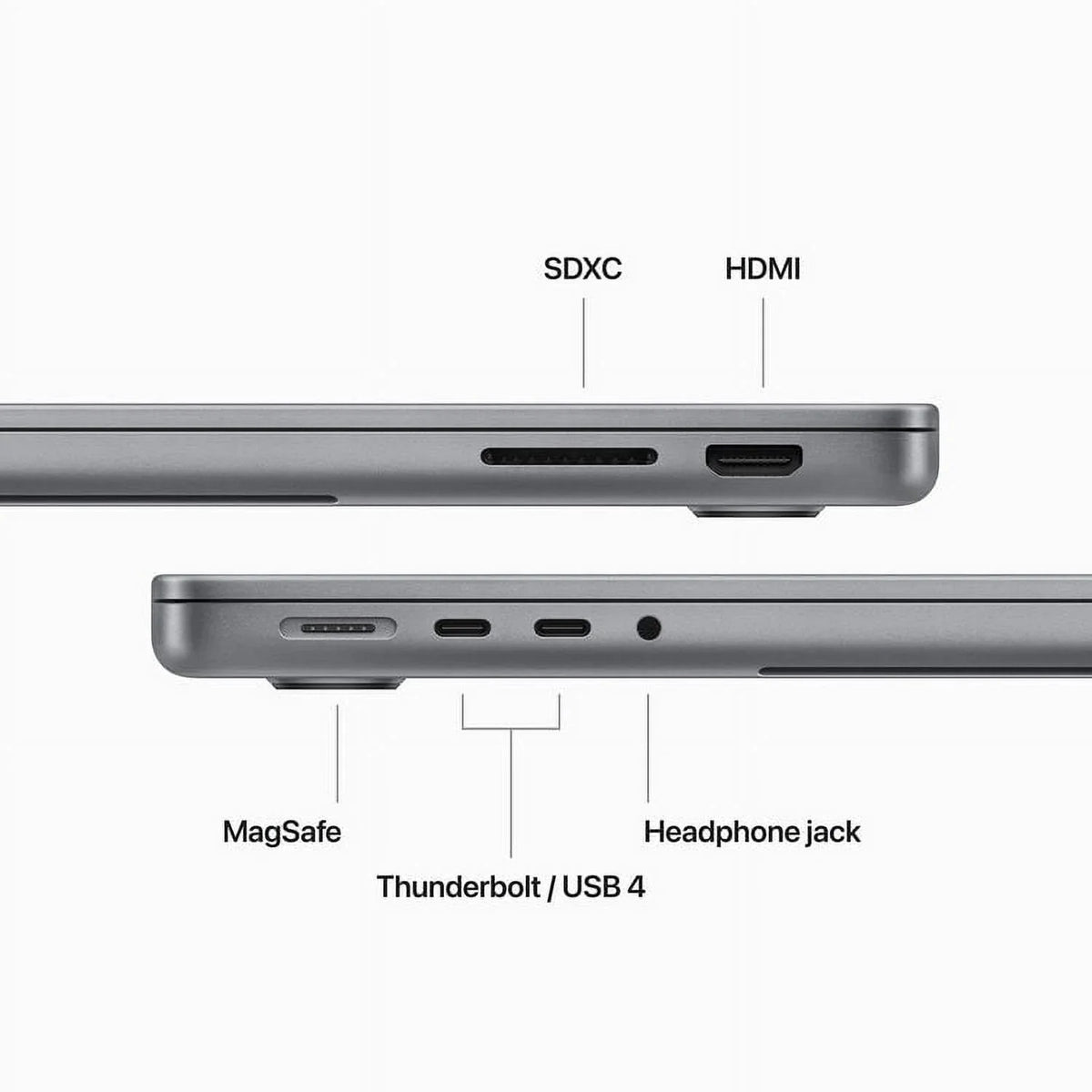 (CTO)  MacBook Pro 14-in - M3 8C CPU - 10C GPU, 16GB, 1TB, 70W - (Fall 23) Z1C80001F - Space Gray