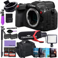EOS R5 C Mirrorless Cinema Camera (Body Only) and Mount Adapter EF-EOS R Bundle + Deluxe Accessories Like Pro Microphone, High Power LED, 4-Pack Photo Editing Software and More