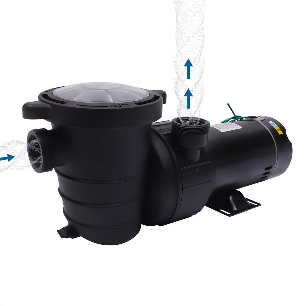 1.5HP 92GPM Above Ground SPA Swimming Pool Pump w/Strainer Filter 3450rpm 1100 W