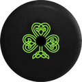 2018 2019 Wrangler JL Backup Camera Green Celtic Knot Shamrock Irish Heritage Spare Tire Cover for Jeep RV 33 25mm