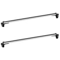Universal Top Roof Rack Cargo Carrier Aluminum Crossbar Rack with 165 lbs Capacity for Most Vehicle Wagon Car, charcoal. Fresh Fab Finds  47.24 in