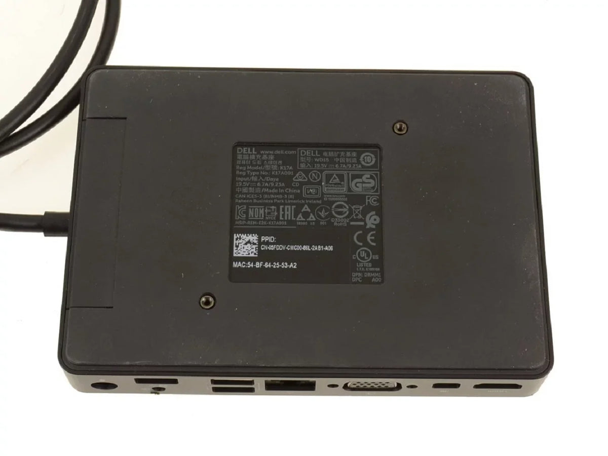 Restored  WD15 Dock JDV23 (Refurbished)