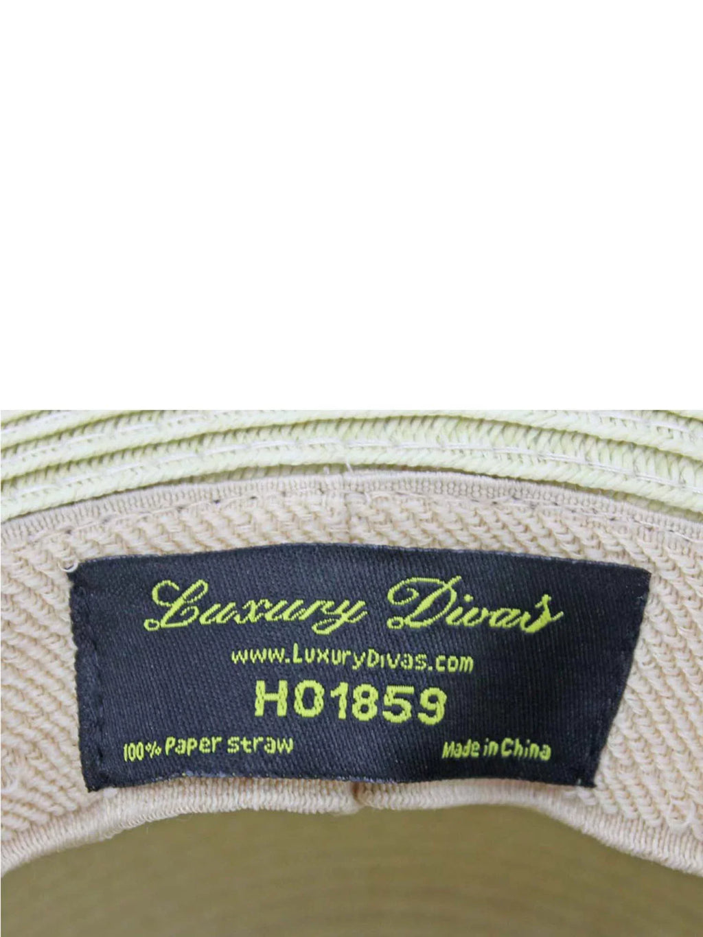 Tan Wide Brimmed Floppy Hat With ebony Ribbon Hat Band