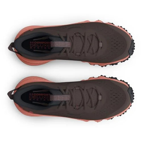 Under Armour Women's Charged Maven Trail, (200) Fresh Clay/ebony/Cinna Red, 6, US
