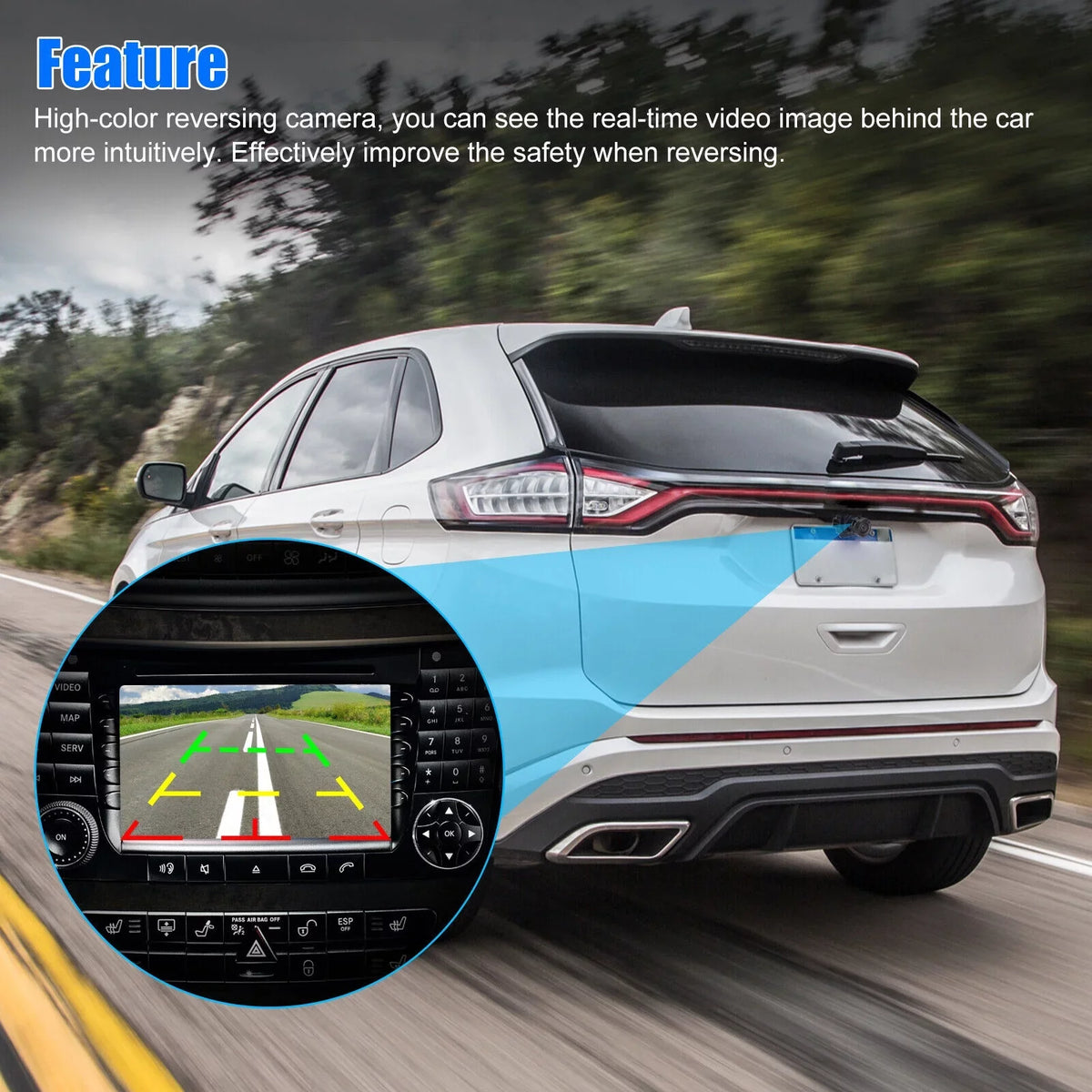 For 2013-2016  Fusion Rear View Backup Parking Assist Camera ES7T19G490AA US