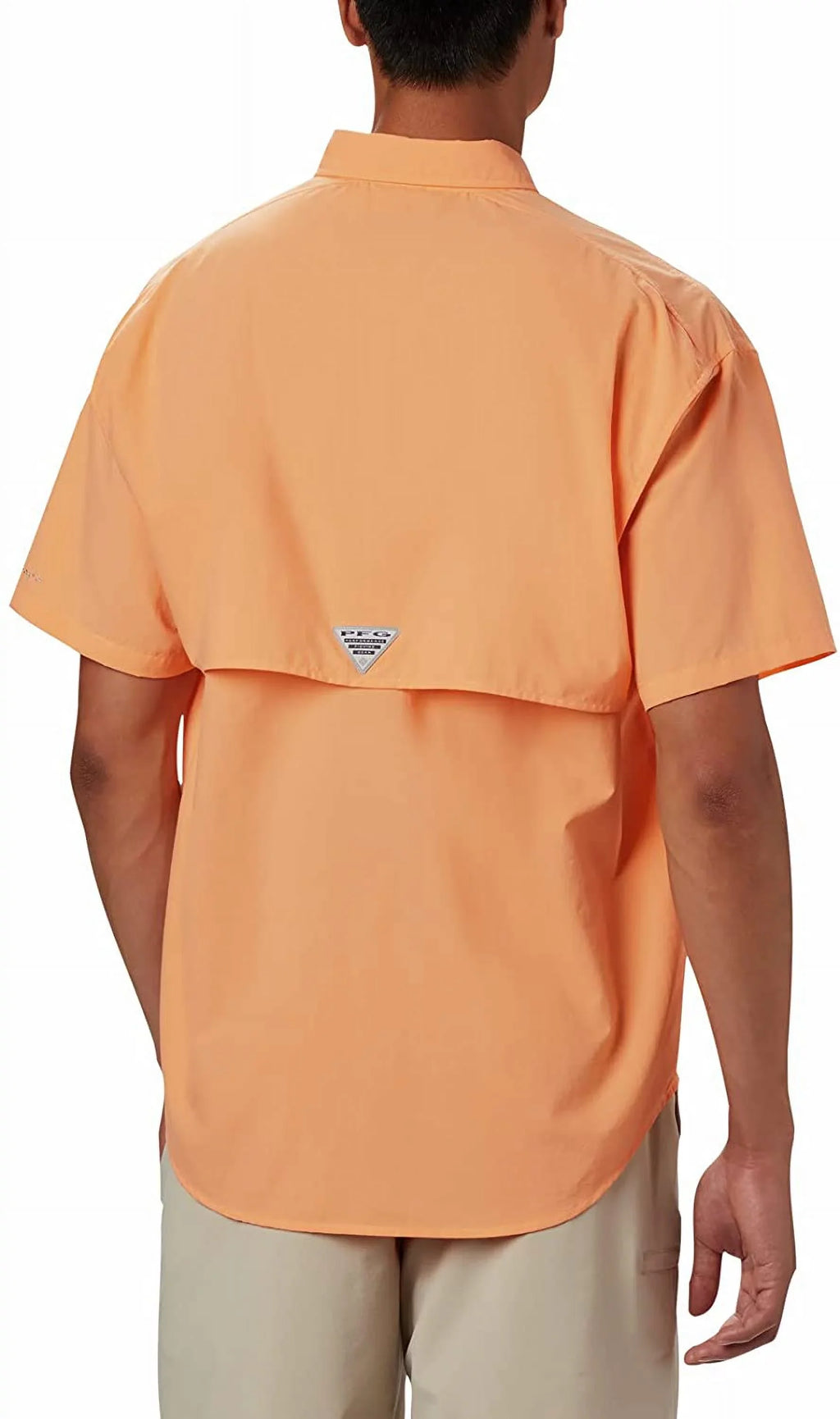 Columbia Men's Bahama II Short Sleeve Shirt, Bright Nectar, XX-Small