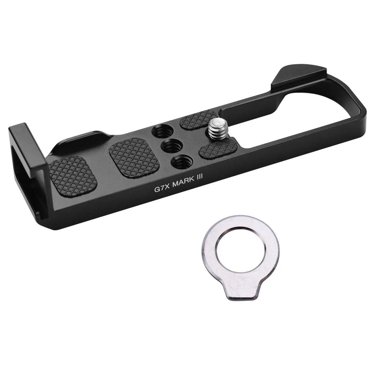Suzicca Camera Quick Release L Mount Plate with Cold Shoe 1/4 3/8 Threaded Holes Wrenches Replacement for  G7X Mark III Camera Accessories
