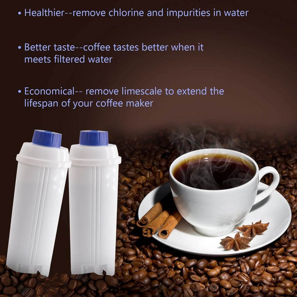 4Pcs Replacement Filter Cartridge for Delonghi DSL C002 Coffee Maker, Water Filter Accessory