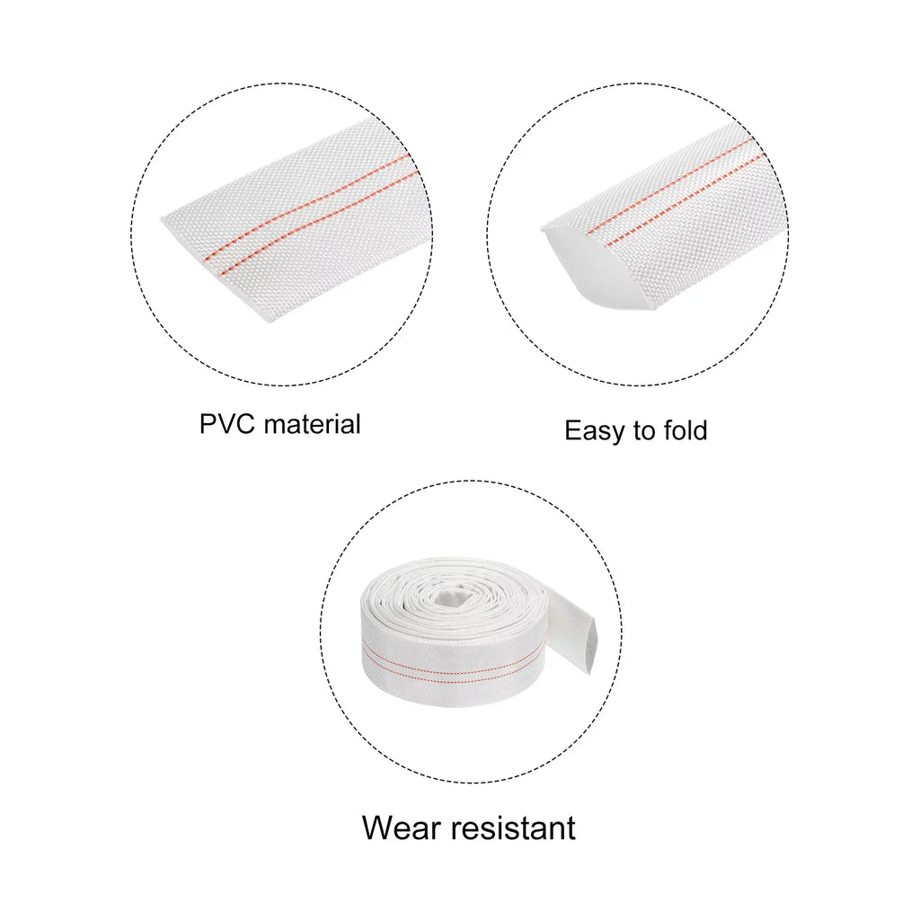 Lightweight Backwash Hose Lay Flat Reinforced Discharge plastic Hose 40mm ID 33ft for Swimming Pool