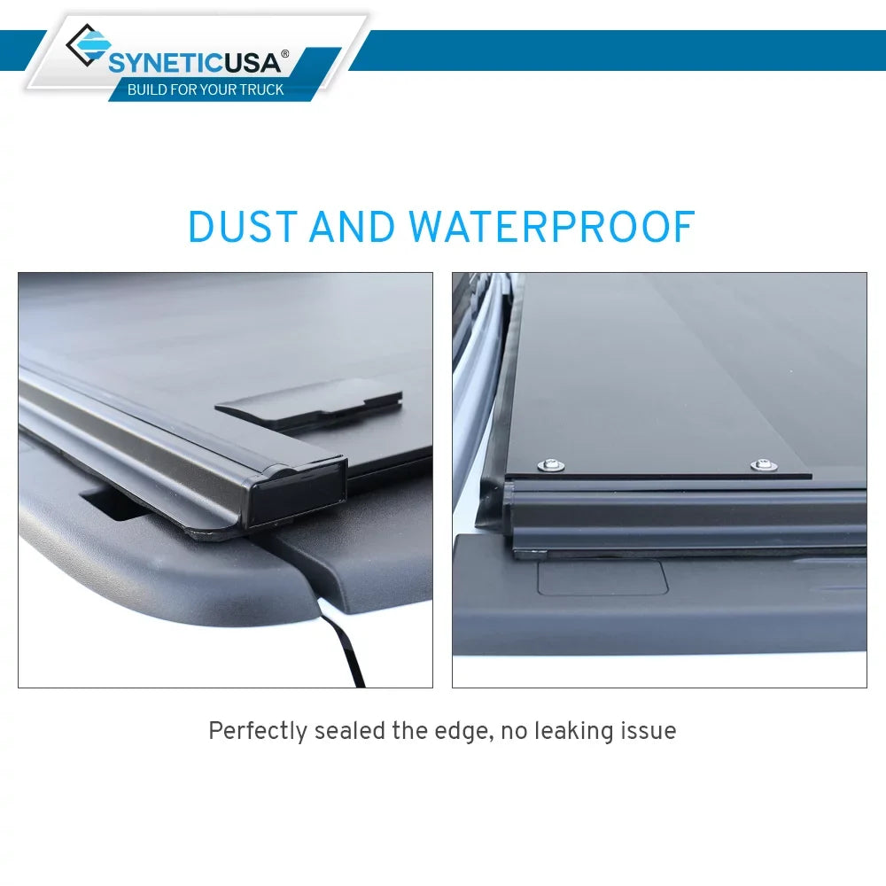 For 2007-2021  Tundra 5.5ft Truck Bed Waterproof Retractable Hard Tonneau Cover Hard Aluminum Low Profile Design