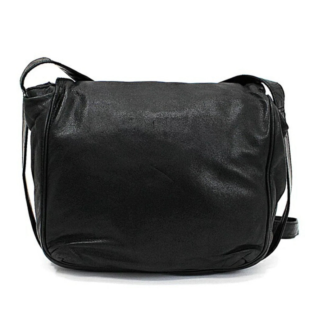 Pre-Owned Loewe Leather Shoulder Bag Anagram dark LOEWE Ladies (Good)