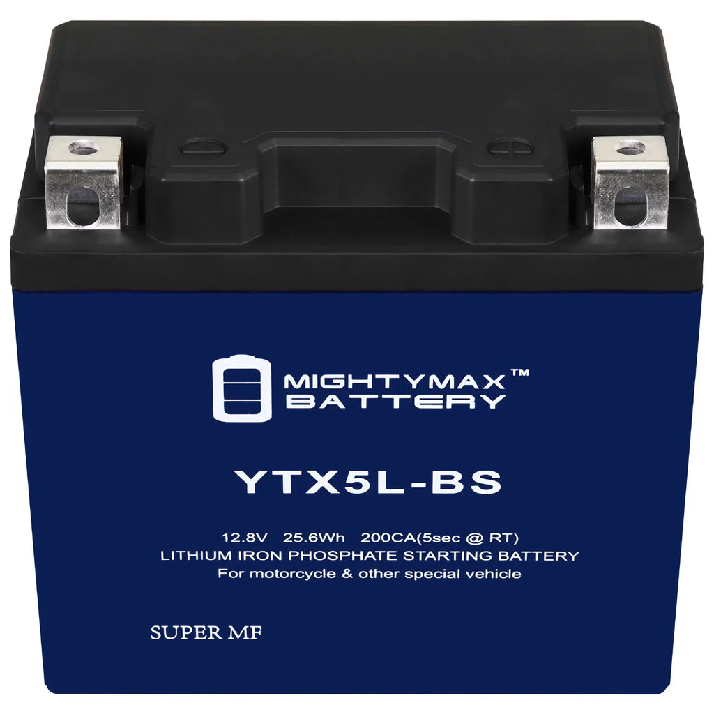 YTX5L-BS Lithium Replacement Battery Compatible with Cannondale XC400 Motorcycle 00-01 - 10 Pack